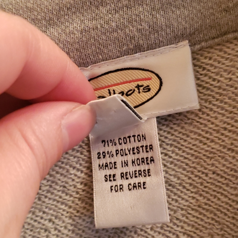 Talbots Sweater Jacket Gray Large - image 3